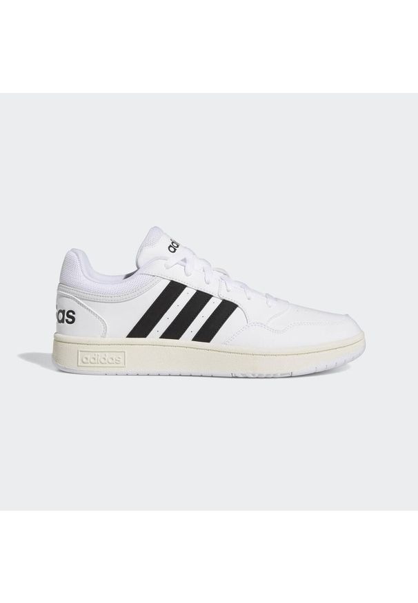 Buty do chodzenia męskie Adidas Hoops 3.0 Low Classic Vintage Shoes. Okazja: na co dzień. Wysokość cholewki: przed kostkę. Kolor: czarny, biały, wielokolorowy. Sport: turystyka piesza