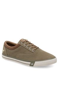 Mustang Trampki 4072-315 Khaki. Kolor: brązowy. Materiał: materiał