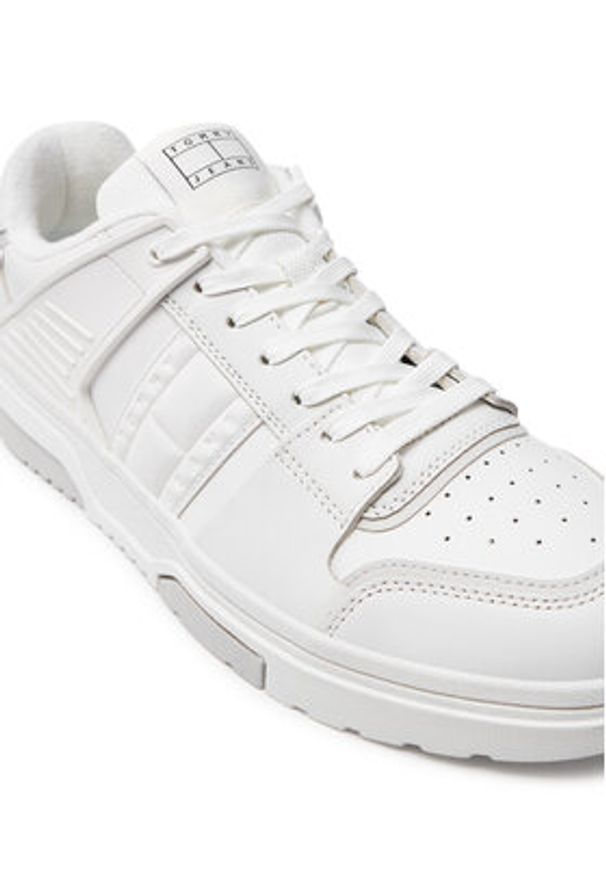 Tommy Jeans Sneakersy EM0EM01460 Biały. Kolor: biały. Materiał: skóra