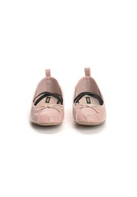 Born2be - Różowe Balerinki Ostin. Nosek buta: okrągły. Zapięcie: bez zapięcia. Kolor: różowy. Materiał: skóra. Styl: klasyczny #5
