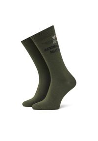 Aeronautica Militare Skarpety Wysokie Męskie 251CZ011L499 Zielony. Kolor: zielony. Materiał: bawełna, materiał