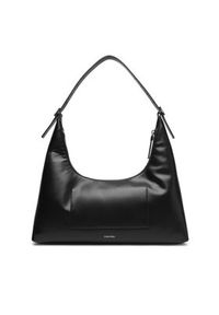 Calvin Klein Torebka Emblem Hw Lthr Shoulder Bag LV04F3262G Czarny. Kolor: czarny. Materiał: skórzane #5