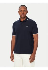 Guess Polo M6YP47 K4898 Granatowy Regular Fit. Typ kołnierza: polo. Kolor: niebieski. Materiał: bawełna #1