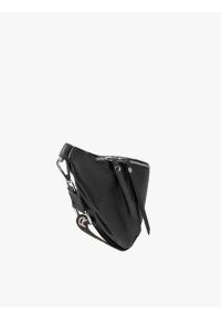 Ryłko - Pojemna nerka-crossbody. Kolor: czarny. Materiał: skórzane. Styl: street #5