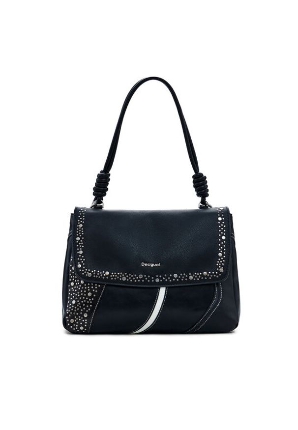 Desigual Torebka 25SAXPBT Czarny. Kolor: czarny. Materiał: skórzane