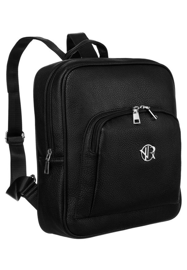 ROVICKY - Plecak miejski Rovicky R-PL-29601 czarny. Kolor: czarny. Materiał: skóra ekologiczna. Styl: elegancki