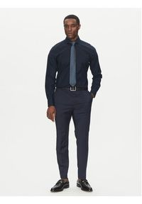 BOSS Koszula H-HANK-spread-C1-222 50539227 Granatowy Slim Fit. Kolor: niebieski. Materiał: bawełna #4