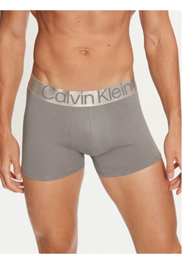 Calvin Klein Underwear Komplet 3 par bokserek 000NB3130A Niebieski. Kolor: niebieski. Materiał: bawełna