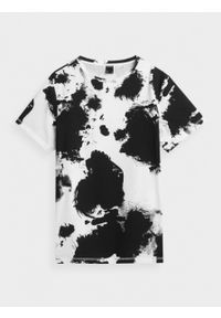 outhorn - T-shirt oversize z nadrukiem damski. Okazja: na co dzień. Materiał: bawełna, materiał. Wzór: nadruk. Styl: sportowy, casual #1