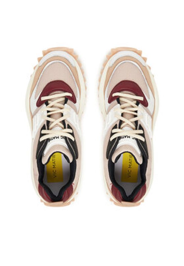 Vic Matié Sneakersy 1F2100D HD22BPFTH88 Beżowy. Kolor: beżowy. Materiał: materiał