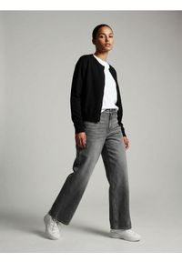 Sinsay - Wiskozowy kardigan - czarny. Kolor: czarny. Materiał: wiskoza #1