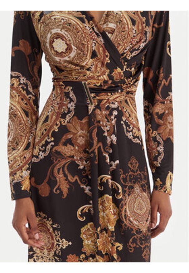 Rinascimento Sukienka koktajlowa CFC0020153002 Czarny Slim Fit. Kolor: czarny. Materiał: syntetyk. Styl: wizytowy