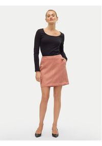 Vero Moda Spódnica mini Donnadina 10210430 Różowy Regular Fit. Kolor: różowy. Materiał: syntetyk #4