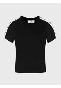 Chiara Ferragni T-Shirt 73CBHT13 Czarny Slim Fit. Kolor: czarny. Materiał: bawełna