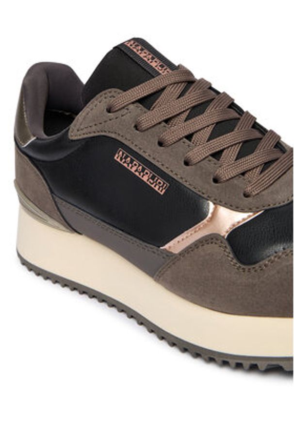 Napapijri Sneakersy Astra NP0A892V Czarny. Kolor: czarny. Materiał: zamsz, skóra