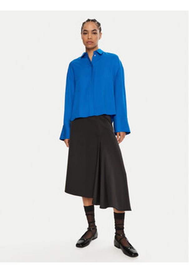 2NDDAY Spódnica midi Barrah 2245150279 Czarny Regular Fit. Kolor: czarny. Materiał: syntetyk