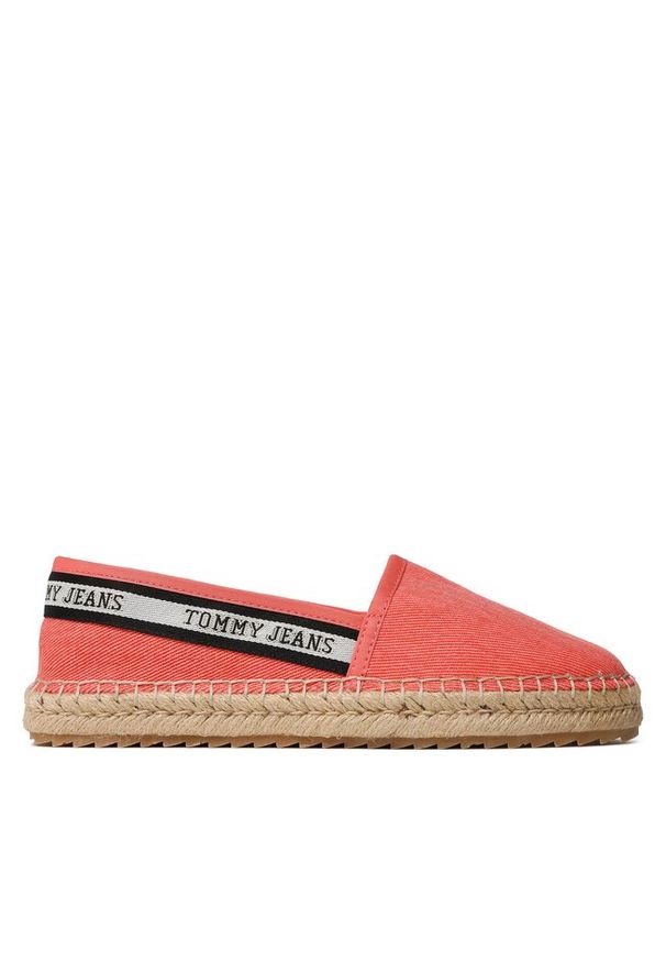 Espadryle Tommy Jeans. Kolor: pomarańczowy