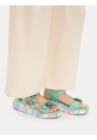 Laura Vita Sandały Nikito 03 Turkusowy. Kolor: turkusowy. Materiał: skóra #4