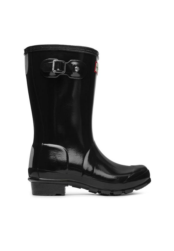 Hunter Kalosze Orginal Kids Gloss JFT6000RGL Czarny. Kolor: czarny. Materiał: kauczuk