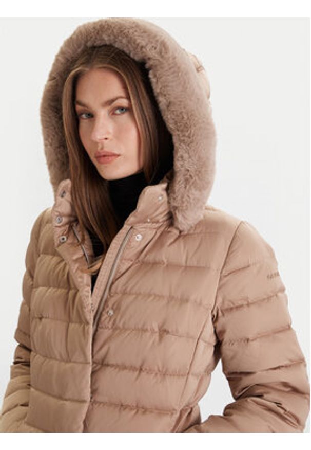 Geox Kurtka puchowa Bettanie W5626H T3122 F5228 Beżowy Regular Fit. Kolor: beżowy. Materiał: syntetyk