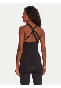 Reebok Top RK25188CCW Czarny Slim Fit. Kolor: czarny. Materiał: syntetyk