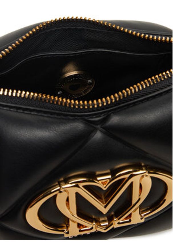Love Moschino - LOVE MOSCHINO Torebka JC4083PP0NLC0000 Czarny. Kolor: czarny. Materiał: skórzane