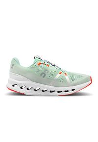 Buty do biegania damskie On Cloudsurfer 7. Zapięcie: sznurówki. Kolor: zielony. Materiał: tkanina, guma, syntetyk, materiał. Szerokość cholewki: normalna #1