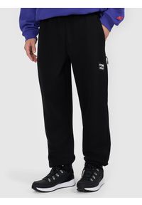 4f - 4F Spodnie dresowe męskie - czarne L. Kolor: czarny. Materiał: dresówka. Sport: snowboard #2