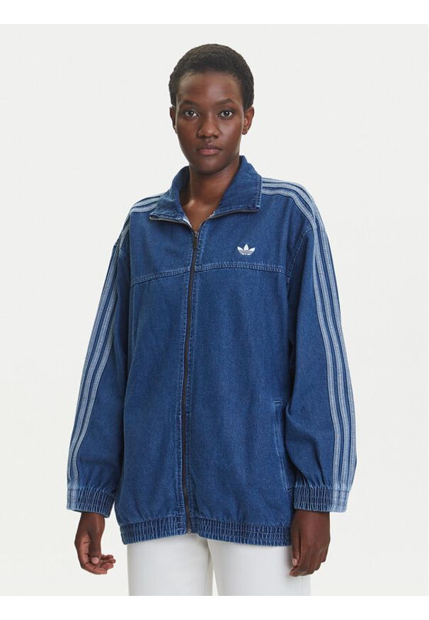 Adidas - adidas Kurtka jeansowa adicolor Denim Adilenium JY2896 Niebieski Oversize. Kolor: niebieski. Materiał: bawełna