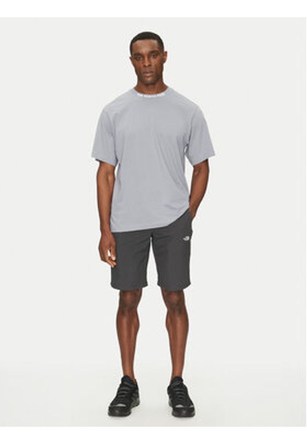 The North Face T-Shirt Zumu NF0A87DD Szary Regular Fit. Kolor: szary. Materiał: bawełna