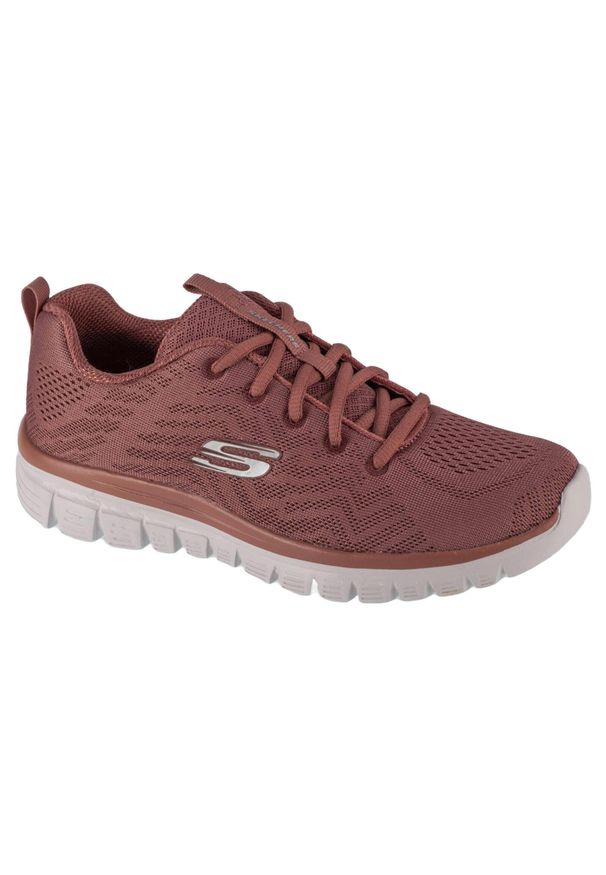 skechers - Buty sportowe Sneakersy damskie, Graceful - Get Connected. Kolor: różowy. Materiał: tkanina