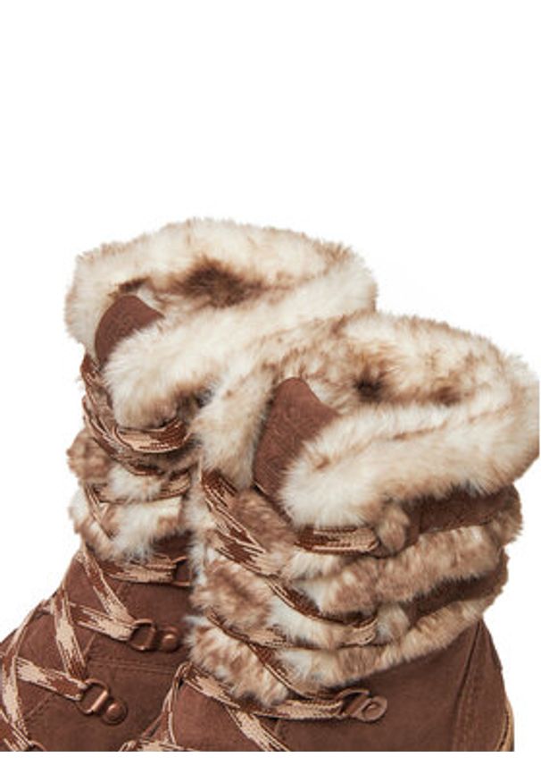 Roxy Śniegowce ARJB700752 Brązowy. Kolor: brązowy. Materiał: zamsz, skóra