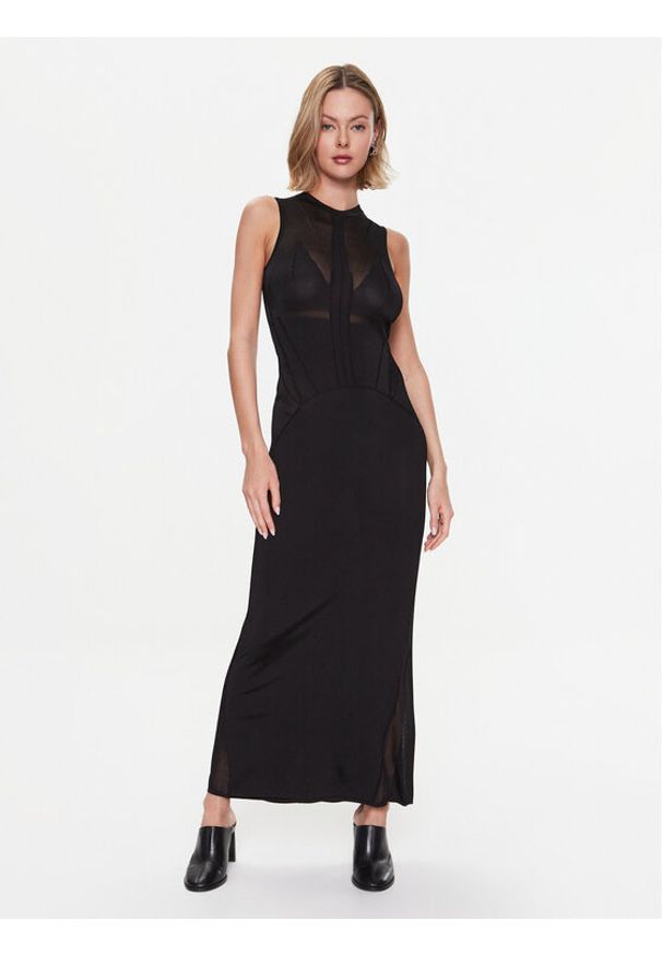 Calvin Klein Sukienka koktajlowa K20K205615 Czarny Slim Fit. Kolor: czarny. Materiał: wiskoza. Styl: wizytowy