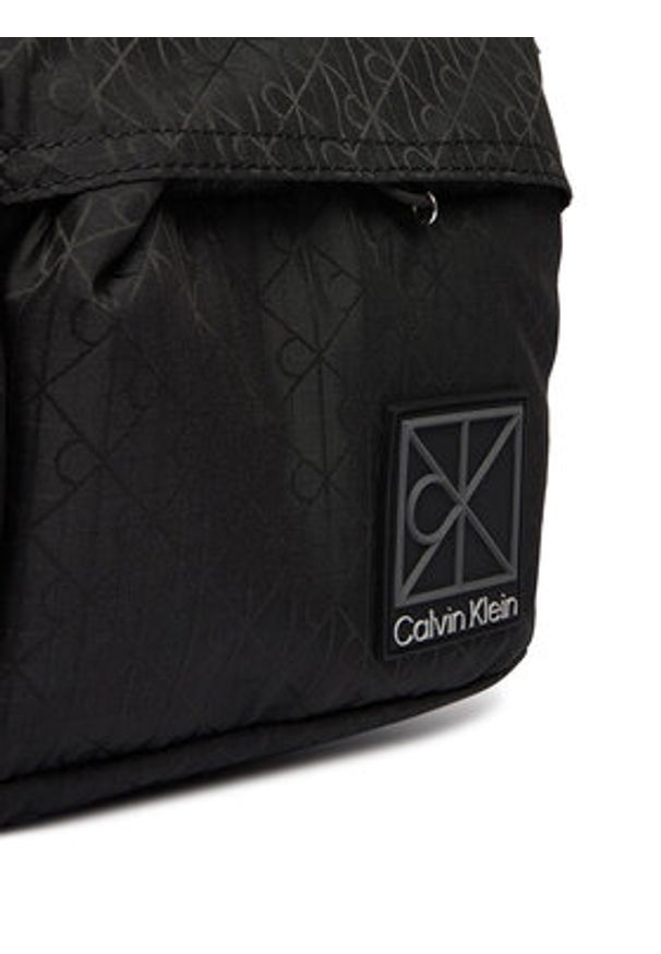 Calvin Klein Nerka Utility Emblem Sling Waistbag LV04D3341G Czarny. Kolor: czarny. Materiał: materiał