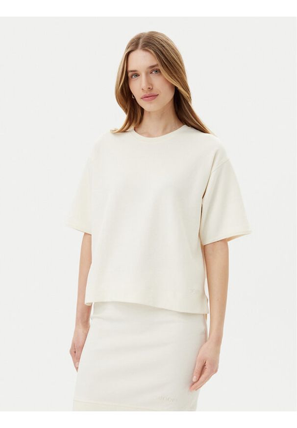 JOOP! T-Shirt 58 252JE58Taletta 30046245 Écru Relaxed Fit. Materiał: syntetyk, bawełna