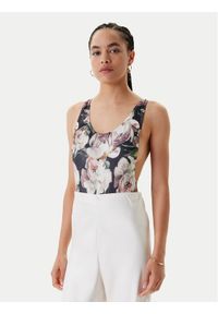 NORMA KAMALI Body KK125XPL029670 Kolorowy Slim Fit. Materiał: syntetyk. Wzór: kolorowy
