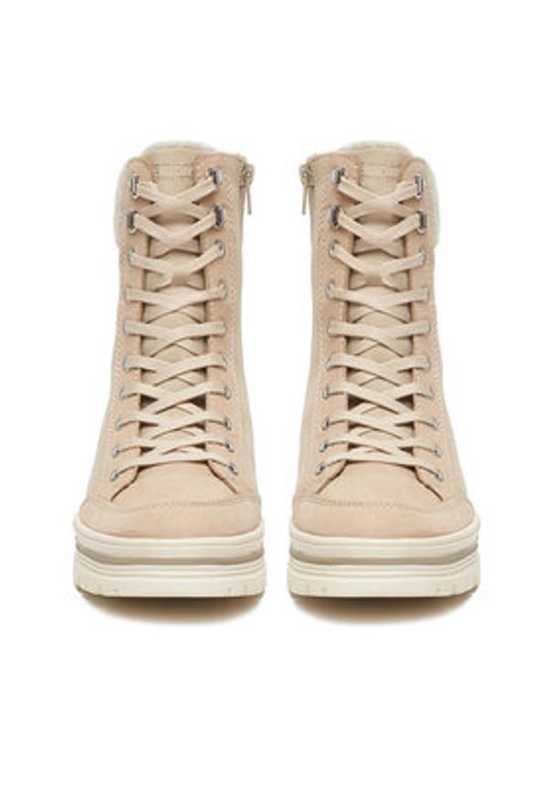 Remonte Trzewiki CEO-D2U70-62 Beżowy. Kolor: beżowy. Materiał: nubuk, skóra