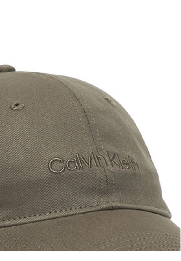 Calvin Klein Czapka z daszkiem Logo Embroidery Baseball Cap LV04D5003G Szary. Kolor: szary. Materiał: bawełna