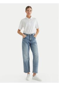 JOOP! Jeans Polo Talena 10100104 30100660 Biały Modern Fit. Typ kołnierza: polo. Kolor: biały. Materiał: bawełna #5
