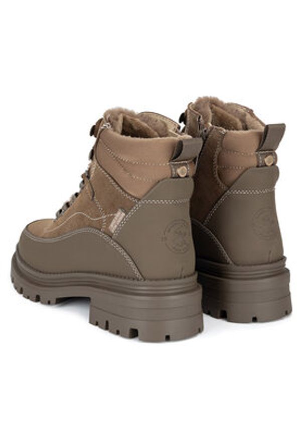 Beverly Hills Polo Club Trzewiki HY62070-2 Khaki. Kolor: brązowy. Materiał: materiał