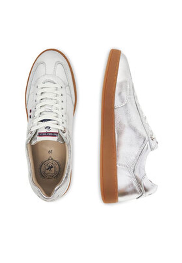 Beverly Hills Polo Club Sneakersy WI44-VOUN-02 Srebrny. Kolor: srebrny. Materiał: skóra