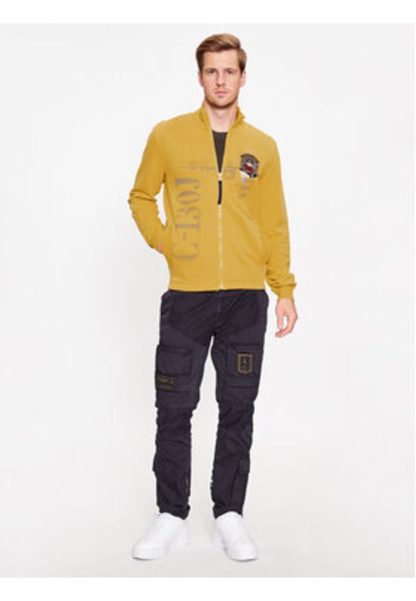 Aeronautica Militare Bluza 232FE1802F511 Żółty Regular Fit. Kolor: żółty. Materiał: bawełna