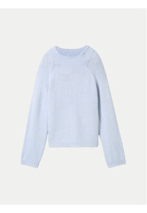 Tom Tailor Sweter 1044083 Błękitny Loose Fit. Kolor: niebieski. Materiał: syntetyk