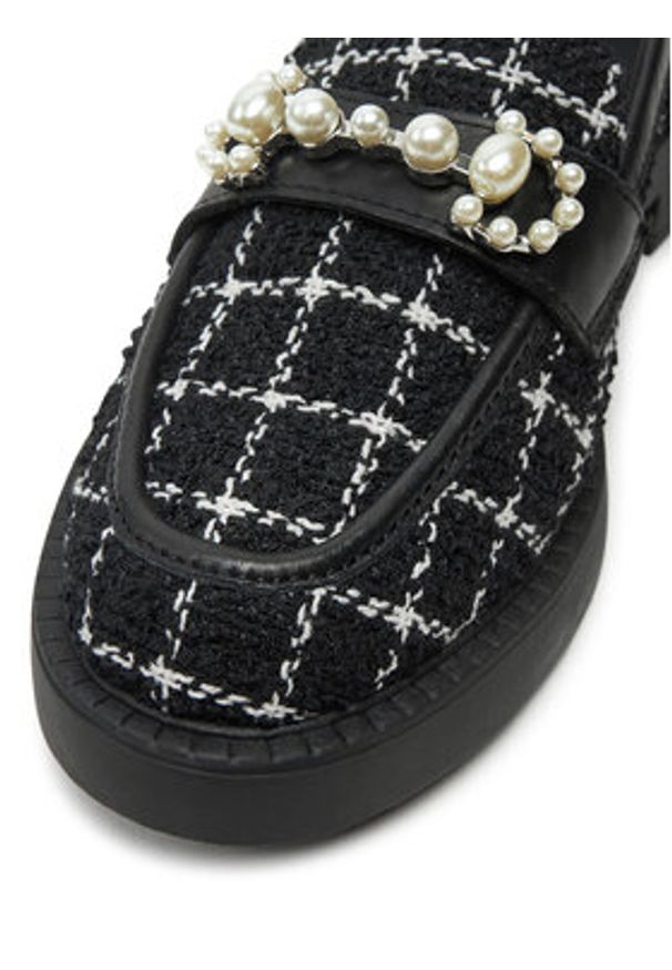 Aldo Loafersy Dinara 13838743 Czarny. Kolor: czarny. Materiał: materiał