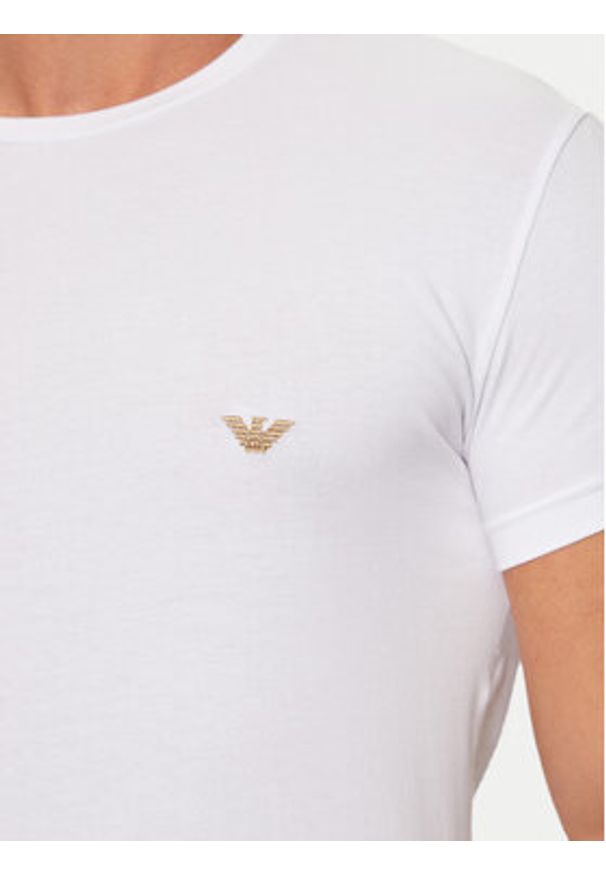 Emporio Armani Underwear T-Shirt 111035 4F512 00010 Biały Slim Fit. Kolor: biały. Materiał: bawełna