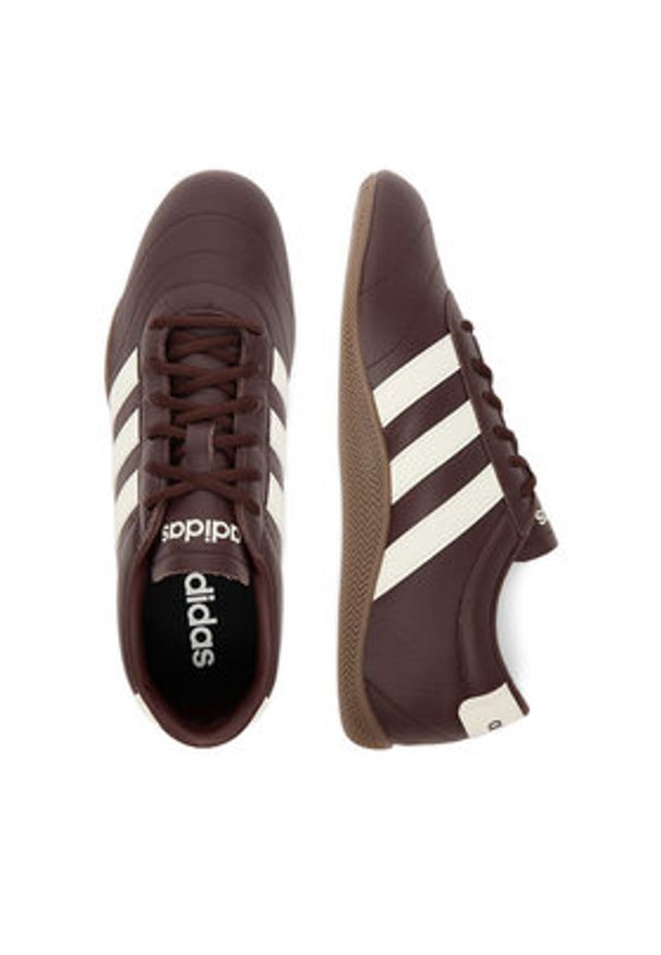 Adidas - adidas Sneakersy GRAND COURT LO JQ9680 Brązowy. Kolor: brązowy. Materiał: skóra