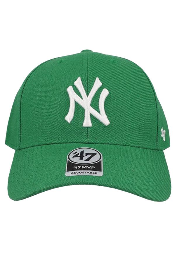 47 Brand - Czapka z daszkiem dla dorosłych New York Yankees MVP Cap. Kolor: zielony. Materiał: akryl, wełna