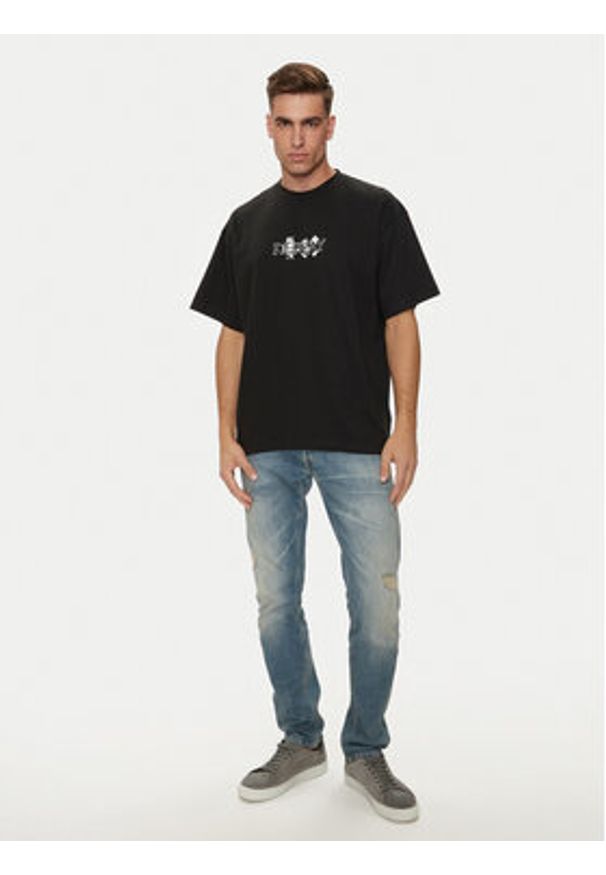 Replay T-Shirt MMG336.000.23454 Czarny Oversize. Kolor: czarny. Materiał: bawełna