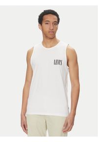 Levi's® Tank top Graphic Rower A7642-0005 Biały Regular Fit. Kolor: biały. Materiał: bawełna