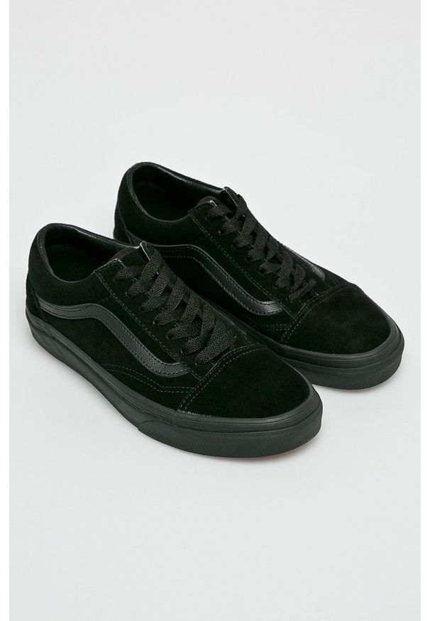 Vans - Tenisówki Old Skool. Nosek buta: okrągły. Zapięcie: sznurówki. Kolor: czarny. Materiał: guma
